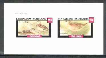 Eynhallow 1982 Marshbirds (Snipe & Crake) imperf set of 2 values unmounted mint