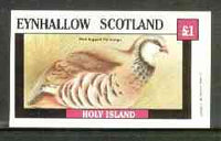 Eynhallow 1982 Partridge imperf souvenir sheet (£1 value) unmounted mint