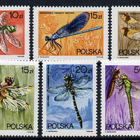 Poland 1988 Dragonflies set of 6 unmounted mint (SG 3147-52)