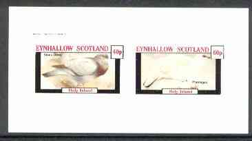 Eynhallow 1982 Birds #21 (Dove & Ptarmigan) imperf,set of 2 values (40p & 60p) unmounted mint