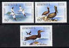Dominica 1979 Tropic Bird 50c, Pelican 60c & Booby $2 unmounted mint from Marine Wildlife set of 6, SG 662, 663 & 665