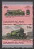 Davaar Island 1983 Locomotives #1 L&SW Class H16 4-6-2T loco 18p perf se-tenant pair overprinted SPECIMEN unmounted mint