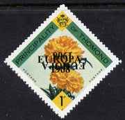 Thomond 1968 Carnation 1d (Diamond-shaped) with 'Europa 1968' overprint doubled, one inverted unmounted mint
