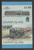 Davaar Island 1983 Locomotives #2 Duke of Gloucester 4-6-2 loco £1 imperf se-tenant pair unmounted mint