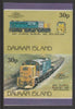 Davaar Island 1983 Locomotives #2 NZR Class Dj Bo-Bo-Bo loco 30p imperf se-tenant pair unmounted mint
