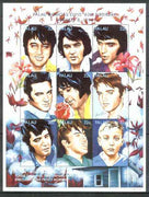 Palau 1995 60th Birth Anniversary of Elvis Presley unmounted mint sheetlet containing 9 values, SG 838-46