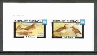 Eynhallow 1982 Birds #22 (Pratincole & Sandpiper) imperf set of 2 values unmounted mint