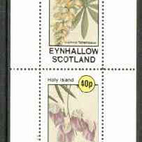 Eynhallow 1982 Flowers #13 (Lupin & Sweet Pea) perf set of 2 values unmounted mint