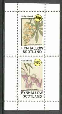 Eynhallow 1982 Flowers #13 (Lupin & Sweet Pea) perf set of 2 values unmounted mint