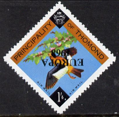Thomond 1968 Bird 1s6d (Diamond shaped) with 'Europa 1968' overprint inverted unmounted mint