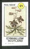 Eynhallow 1982 Flowers #13 (Delphinium) imperf souvenir sheet (£1 value) unmounted mint