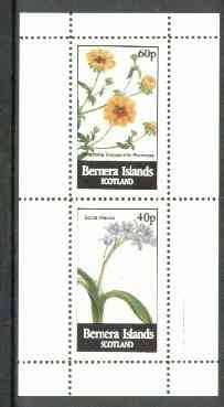 Bernera 1982 Flowers #16 (Potentilla & Scilla) perf,set of 2 values (40p & 60p) unmounted mint