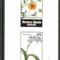 Bernera 1982 Flowers #16 (Potentilla & Scilla) imperf,set of 2 values (40p & 60p) unmounted mint