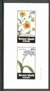 Bernera 1982 Flowers #16 (Potentilla & Scilla) imperf,set of 2 values (40p & 60p) unmounted mint