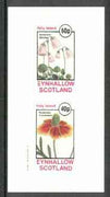 Eynhallow 1982 Flowers #14 (Soldanella &Rudbeckia) imperf set of 2 values unmounted mint