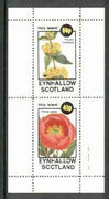 Eynhallow 1982 Flowers #15 (Phlomis & Peonia) perf set of 2 values unmounted mint