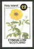 Eynhallow 1982 Flowers #15 (Calliopsis drummondii) imperf deluxe sheet (£2 value) unmounted mint