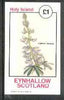 Eynhallow 1982 Flowers #16 (Lupinus ornatus) imperf souvenir sheet (£1 value) unmounted mint
