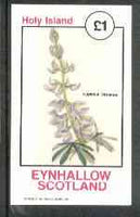 Eynhallow 1982 Flowers #16 (Lupinus ornatus) imperf souvenir sheet (£1 value) unmounted mint