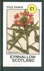 Eynhallow 1982 Flowers #17 (Collomia linearis) imperf souvenir sheet (£1 value) unmounted mint