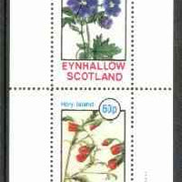 Eynhallow 1982 Flowers #18 (Geranium & Flower) perf set of 2 values unmounted mint