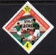 Thomond 1968 Football 4d (Diamond shaped) with 'Europa 1968' overprint doubled, one inverted unmounted mint