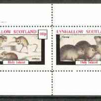 Eynhallow 1982 Animals #11 (Jerboa & Coney) perf set of 2 values (40p & 60p) unmounted mint