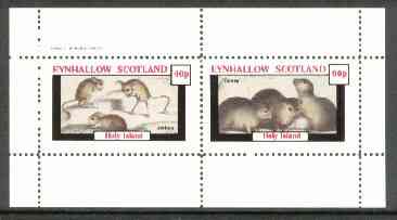 Eynhallow 1982 Animals #11 (Jerboa & Coney) perf set of 2 values (40p & 60p) unmounted mint
