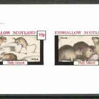 Eynhallow 1982 Animals #11 (Jerboa & Coney) imperf set of 2 values (40p & 60p) unmounted mint
