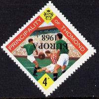 Thomond 1968 Football 4d (Diamond shaped) with 'Europa 1968' overprint inverted unmounted mint