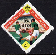 Thomond 1968 Football 4d (Diamond shaped) with 'Europa 1968' overprint inverted unmounted mint