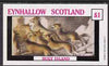 Eynhallow 1982 Animals #11 (Jackals) imperf souvenir sheet (£1 value) unmounted mint
