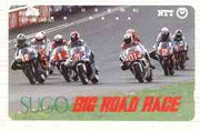 Telephone Card - Japan 50 units phone card showing Group of Riders inscribed Sugo Big Road Race (card number 410-403)
