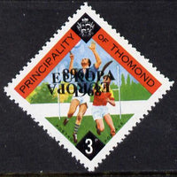Thomond 1968 Hurling 3d (Diamond-shaped) with 'Europa 1968' overprint doubled, one inverted unmounted mint