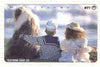 Telephone Card - Japan 105 units phone card showing two Children with Old English Sheepdog (card number 291-303)