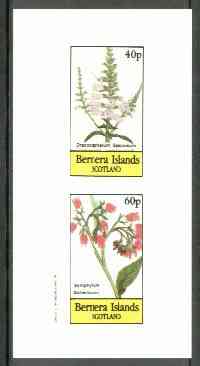 Bernera 1982 Flowers #18 (Dracocephalum & Symphytum) imperf,set of 2 values (40p & 60p) unmounted mint
