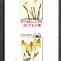 Eynhallow 1982 Flowers #19 (Narcissus & Rudbeckia) imperf set of 2 values unmounted mint