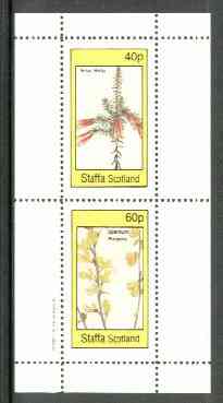 Staffa 1982 Flowers #26 (Erica &Spartium) perf set of 2 values unmounted mint