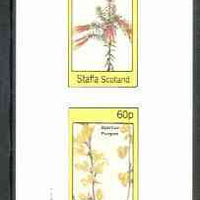 Staffa 1982 Flowers #26 (Erica &Spartium) imperf set of 2 values unmounted mint