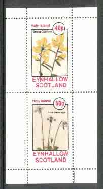 Eynhallow 1982 Flowers #21 (Genista & Viola) perf set of 2 values unmounted mint