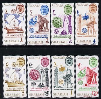 Sharjah 1965 ITU set of 8 unmounted mint (Mi 185-92)