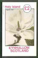 Eynhallow 1982 Flowers #21 (Magnolia yulan) imperf deluxe sheet (£2 value) unmounted mint