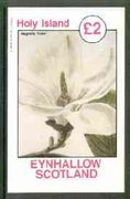 Eynhallow 1982 Flowers #21 (Magnolia yulan) imperf deluxe sheet (£2 value) unmounted mint