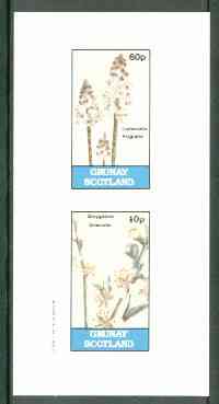 Grunay 1982 Flowers #07 (Lachenalia & Amygdalus) imperf set of 2 (40p & 60p) unmounted mint