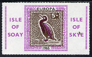 Isle of Soay 1965 Europa (Cormorant) 5s value unmounted mint