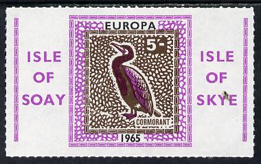 Isle of Soay 1965 Europa (Cormorant) 5s value unmounted mint