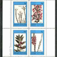 Grunay 1982 Flowers #09 (Diosma, Erica x 2 & Hallia) imperf set of 4 unmounted mint