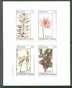 Eynhallow 1982 Flowers #22 (Diosma, Elichrysum, Linaria & Stapelia) imperf set of 4 values unmounted mint