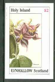 Eynhallow 1982 Flowers #22 (Solanum) imperf deluxe sheet (£2 value) unmounted mint