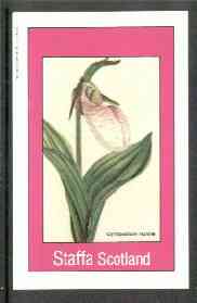 Staffa 1982 Flowers #27 (Cyrtopodium humile) imperf deluxe sheet (£2 value) unmounted mint